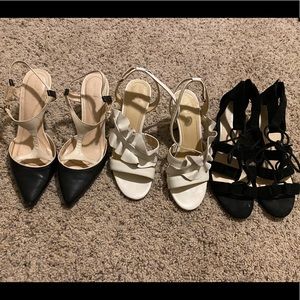 Nine West, Vince Camuto, and Tahari Heels